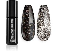 Uur-Vernis À Ongles Uv - Black Glitter Magic - 7 Ml - Extra Résistant - Shellac De Qualité Supérieure Pour Une Brillance Longue Durée - Ongles En Gel Et Vernis Uv De Qualité Studio Parfaite