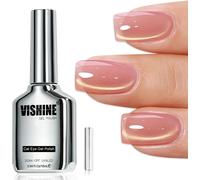 Uur-Vernis Gel Magnétique ?Il De Chat 16ml, Cat Eye Gel Polish Peachy Nude Pink, Gold Glitter Effet Gelée Brillance Holographique Pour Manucure Nail Art Diy #433