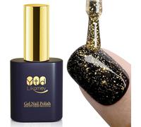 Uur-Vernis Gel Semi Permanent No Wipe Feuille D'or Top Coat,15ml Soak Off Uv Led Vernis À Ongles Manucure Gel Polish