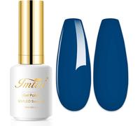 Uur-Vernis Semi Permanent Bleu, 15ml Larmes Bleu Vernis Gel Uv Semi Permanent Uv Led Soak Off Gel Nail Polish French Vernis À Ongles Gels Semi-Permanents Diy Nail Kit Démarrage