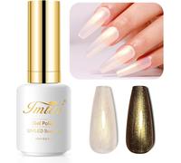 Uur-Vernis Semi Permanent Perle, 15ml Or Transparent Coquillage Chatoyant Gel Nail Polish Iridescent Nacré Vernis Gel Uv Semi Permanent Printemps Été Vernis À Ongles Soak Off Led Uv