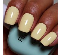 Uur-Yellow Gel Polish,16ml Pastel Yellow Color Soak Off Uv Led Nail Polish Nail Art Starter Manicure Salon Diy At Home 1pcs(1107)