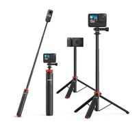 UURig Perche à Selfie télescopique Longue avec trépied, poignée étanche, pour Insta360 GoPro Hero 10 9 8 7 6 5 4 3 2, Fusion, Max, Session, AKASO, SJCAM, DJI OSMO