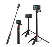 UURig TP-03 Perche à selfie et trépied invisible pour GoPro Max Hero 10 9 8 7 6 5 4, DJI Osmo Action, Insta 360 One R et autres caméras d'action