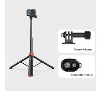 UURIG-Trépied Selfie Stick pour GoPro,12,11,Insta360,Action Camera,Selfie Stick,Hand Grips Extension,x accessoires - Type Tripod w Remote