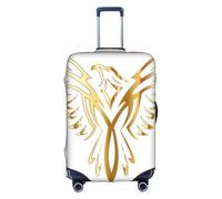 Uusnwaa Housse de bagage de voyage avec fermeture éclair dissimulée - Imprimé Phoenix - Accessoires essentiels de voyage, blanc, M