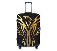 Uusnwaa Housse de bagage lavable avec impression Phoenix, protection tendance pour valises de voyage anti-poussière et anti-rayures, Noir , M