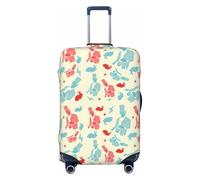Uusnwaa Housse de bagage lavable avec motif de lapin - Protection de valise tendance - Anti-poussière - Anti-rayures