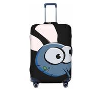 Uusnwaa Housse de protection lavable pour valises avec ailes d'insectes et yeux - Housse de protection tendance pour valise de voyage anti-poussière et anti-rayures, Noir , S