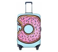 Uusnwaa Housse de protection lavable pour valises de voyage anti-poussière et anti-rayures Motif donut, Noir , L