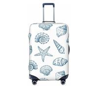 Uusnwaa Housse de protection lavable pour valises de voyage anti-poussière et anti-rayures Motif étoile de mer, Noir , M