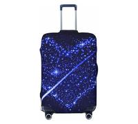 Uusnwaa Housse de protection lavable pour valises de voyage anti-poussière et anti-rayures Motif étoile filante et cœur, Noir , XL