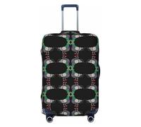 Uusnwaa Housse de protection lavable pour valises de voyage anti-poussière et anti-rayures Motif pigeon, Noir , L