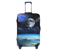 Uusnwaa Housse de protection lavable pour valises de voyage anti-poussière et anti-rayures Motif planète spatiale, Noir , L