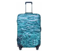 Uusnwaa Housse de protection lavable pour valises de voyage avec belle surface de mer, protection de valise, anti-poussière et anti-rayures, Noir , S