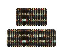 Uusnwaa Lot de 2 tapis de sol antidérapants et lavables, absorbants et anti-fatigue pour la cuisine et la maison