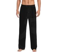 Uusnwaa Pantalon de pyjama imprimé karaté pour homme, pantalon de détente avec poches et cordon de serrage, taille S à XXL, Noir , XL