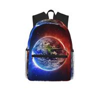 Uusnwaa Sac à dos pour ordinateur portable Motif planète spatiale Terre | Sac à dos résistant à l'eau, bretelles rembourrées, plusieurs poches, convient pour ordinateur portable 15,6", unisexe