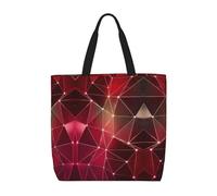 Uusnwaa Sacs fourre-tout à imprimé constellation de galaxie rouge pour femme, sac à bandoulière, sac d'épicerie réutilisable, fermeture éclair sur le dessus, essentiels quotidiens