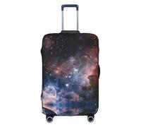 Uusnwaa Travel Universe Housse de bagage lavable avec fermeture éclair dissimulée Motif galaxie Voie lactée Accessoires essentiels de voyage, blanc, M