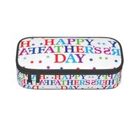 Uusnwaa Trousse à crayons et pochette à fermeture éclair de grande capacité avec poche en maille pour l'école Motif étoiles et fête des pères