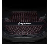 UUVNFVN Tapis de Coffre de Voiture, pour Alfa Romeo Tonale 2023 Doublure de Coffre en Cuir imperméable et résistant aux Rayures, Accessoires antidérapants,D