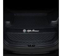 UUVNFVN Tapis de Coffre de Voiture, pour Alfa Romeo Tonale 2023 Doublure de Coffre en Cuir imperméable et résistant aux Rayures, Accessoires antidérapants,C