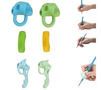 Uuxkgu Silicone Pencil Grips,guide Doigt Enfant,stylo Ergonomique Enfant Droitier,dispositif D'aide À L'écriture,apprendre À Tenir Le Stylo,pour Corriger La Posture D'écriture-B6pcs