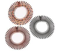 UUYYEO Lot de 6 peignes à cheveux extensibles en plastique souple pour femmes et filles