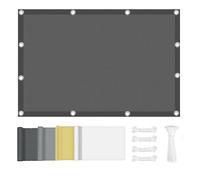 UUZEAI 0.8 x 4 m Voile d'ombrage pour Jardin rectangulaire imperméable Protection UV 95% avec Cordes pour terrasse, pergola ou Balcon, Gris foncé