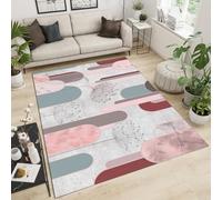 UUZEAI Grand Tapis de Salon Moderne Médiéval, Doux Antidérapant Tapis Géométrique Multicolore pour Decoration Chambre Fille, Salle À Manger, Lavable 60x150cm