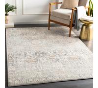 UUZEAI Tapis de Salon Vintage bohème à Poils Ras antidérapants, Doux, Lavable, ne perd Pas Ses Poils, pour Chambre à Coucher, Salle à Manger, 180 x 240 cm