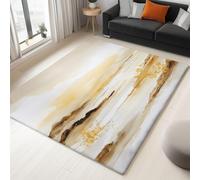 UUZEAI Tapis Salon à Poils Courts Motif Paysage de Dunes Peinture Aquarelle Abstrait Luxe Moderne Tapis Lavable Antidérapant Intérieur pour Chambre Salle à Manger(150x240cm)