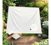 UUZEAI Voile D'ombrage Imperméable Rectangulaire 9x9 m Toile Ombrage 95% UV Protection avec Oeillets et Fixation Bâche Dombrages pour Patio Terrasse Extérieur, Blanc