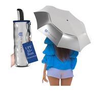 UV-Blocker Umbrellas Parapluie compact anti-UV avec protection UV Blanc Uni
