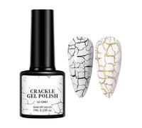 UV Crackle Gel Polish - Long-Lasting Soak Off UV Light Gel Polish with crackle pattern for Salon, Home, Holiday, Prom, Dating