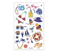 UV Detection Stickers, Sun Protection Reminder, 4.72x2.99x0.01 inches Color Changing Patch for Trips, Training, Fishing, Camping, Picnics, Garden Work, Hiking, Sports and Beach