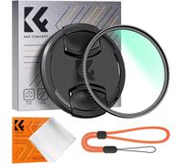 UV Filter 77 mm Protective Filter + Lens Cap + Microfibre Cleaning Cloths + Multi-Layer Elastic for Photo-K Series Camera