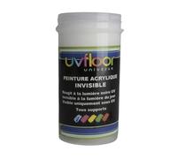UV FLOOR - Peinture UV Invisible Bleu Fluo - Spéciale Lumière Noire Et Ultra Violet 365nm- Fluide Et Ultra Pigmentée - 100ml