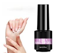 UV Gel Nail Glue - Durable Resin 8ml |, Strong Adhesive Base Coat | Soak Off Nails Extension Gels For Beginners Professionals Home Salons Manicure Wedding Party