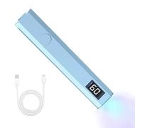 UV Light For Gel Nails - 1x Nail Lamp Handheld, Small Rechargeable LED Light For Nails | Portable Led Flashlight, 2 Timers Handheld Glue Dryer, Professional Cordless Lamp For Women Fast Drying