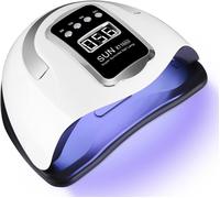 Uv Nail Dryer Lamp,280 W Professional Led Automatic Nail Dryer,Quick Drying,66 Leds,Large Lcd Screen,4 Timers 10s/30s/60s/99s For Semi-Permanent Polish,Gel And Varnish