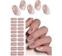 Uv Nail Polish - Pink Jelly Nail Sticker - Uv Gel - 20 X Self-Adhesive Nail Film - Gel Nail Stickers, Stickers And Stencils For Nail Art