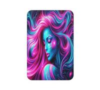 Uv Reaction Goddess Aimant de réfrigérateur rectangulaire imprimé complet pour réfrigérateur, tableau blanc, casier, bureau et décoration de voiture