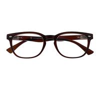 UV Reader Brun Lunettes De Lecture Designer Style Hommes Femmes UVR015 +3,00
