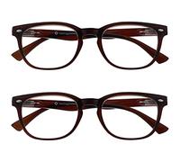 UV Reader Brun Lunettes De Lecture Valeur Pack 2 Designer Style Hommes Femmes UVR2PK015 +3,50