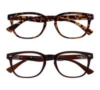 UV Reader Marron Écaille & Brun Lunettes De Lecture Valeur Pack 2 Designer Style Hommes Femmes UVR2PK014_015 +3,00