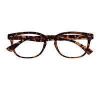 UV Reader Marron Écaille Lunettes De Lecture Designer Style Hommes Femmes UVR014 +2,50