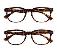 UV Reader Marron Écaille Lunettes de Lecture Valeur Pack 2 Designer Style Hommes/Femmes UVR2Pk014 +2,00
