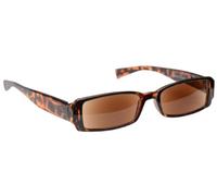 UV Reader Marron Écaille Soleil Lunettes de Lecture UV400 Femmes Hommes Charnières Ressort UVSR003 +2,50